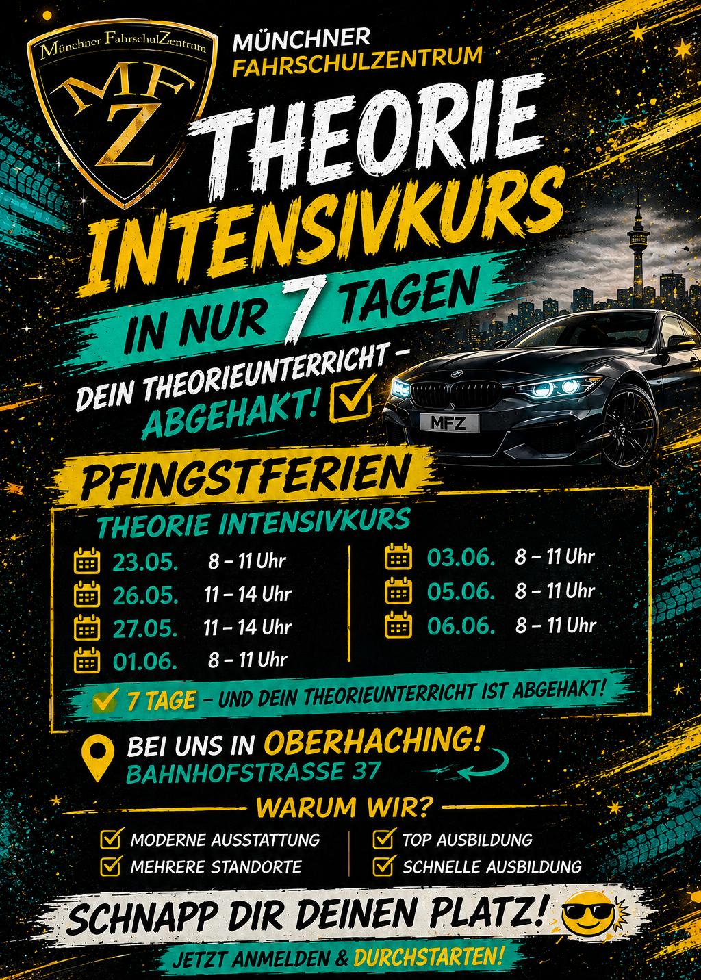 Theorieintensivkurs Pfingstferien 2026
